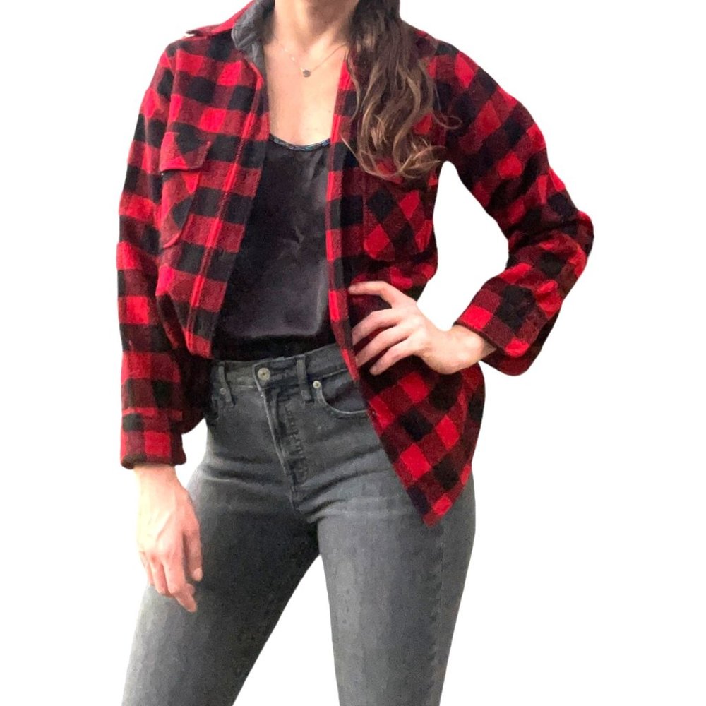 Vtg Woolrich Flannel Shacket - image 2